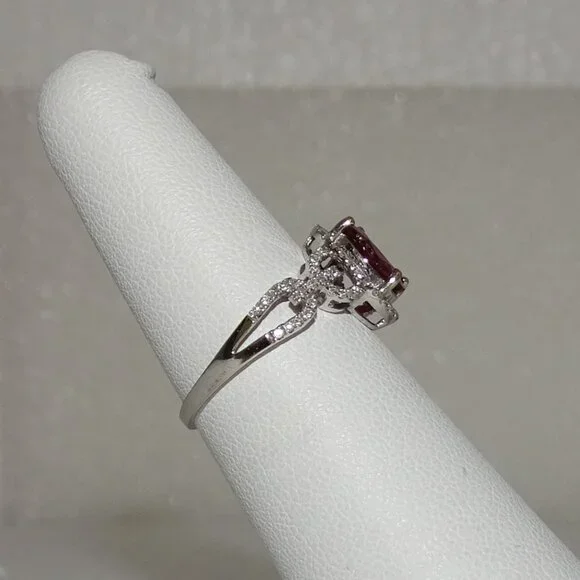 STUNNING DESIGN!! DIAMONDS & RUBY14K RING - Picture 5 of 11